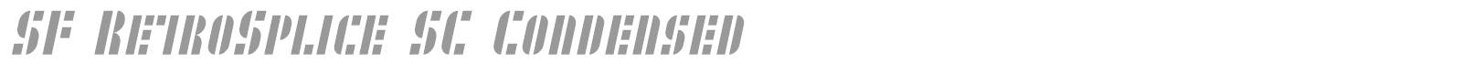 SF Retrosplice font preview